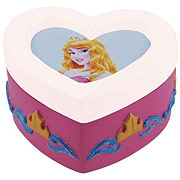 Sleeping Beauty Princess Aurora Heart Trinket Box
